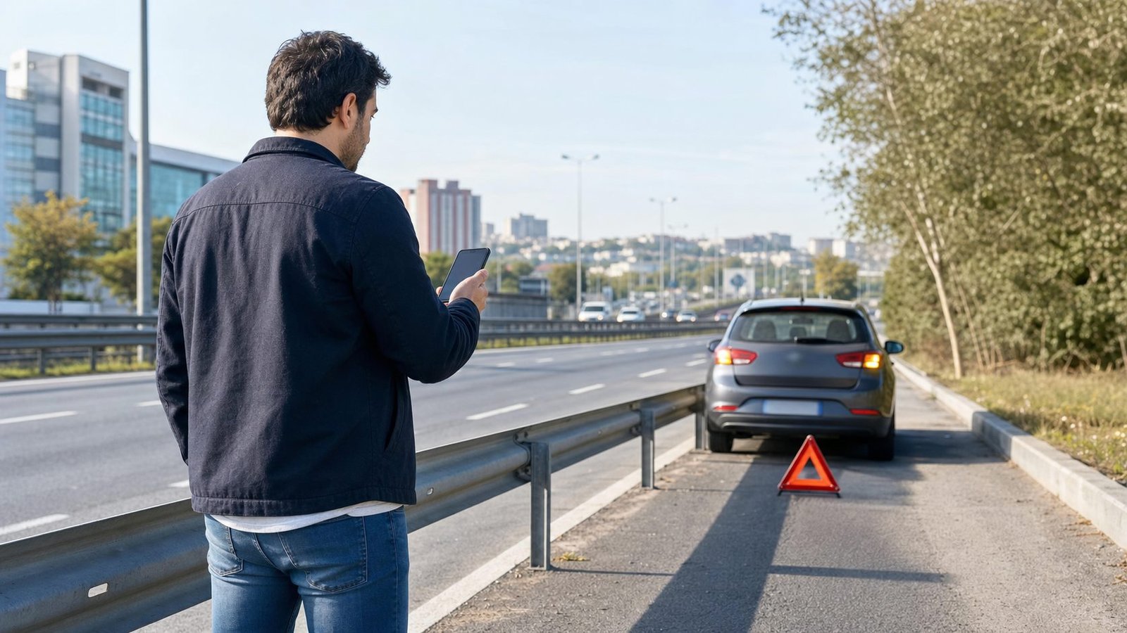 Tuzla içeriği için sürücü, otomobil ve çekici hazırlığını gösteren Anadolu Yakası yol yardım fotoğrafı